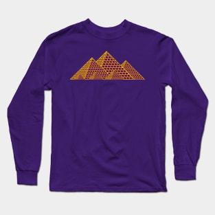 Pyramids of Egypt (purple) Long Sleeve T-Shirt